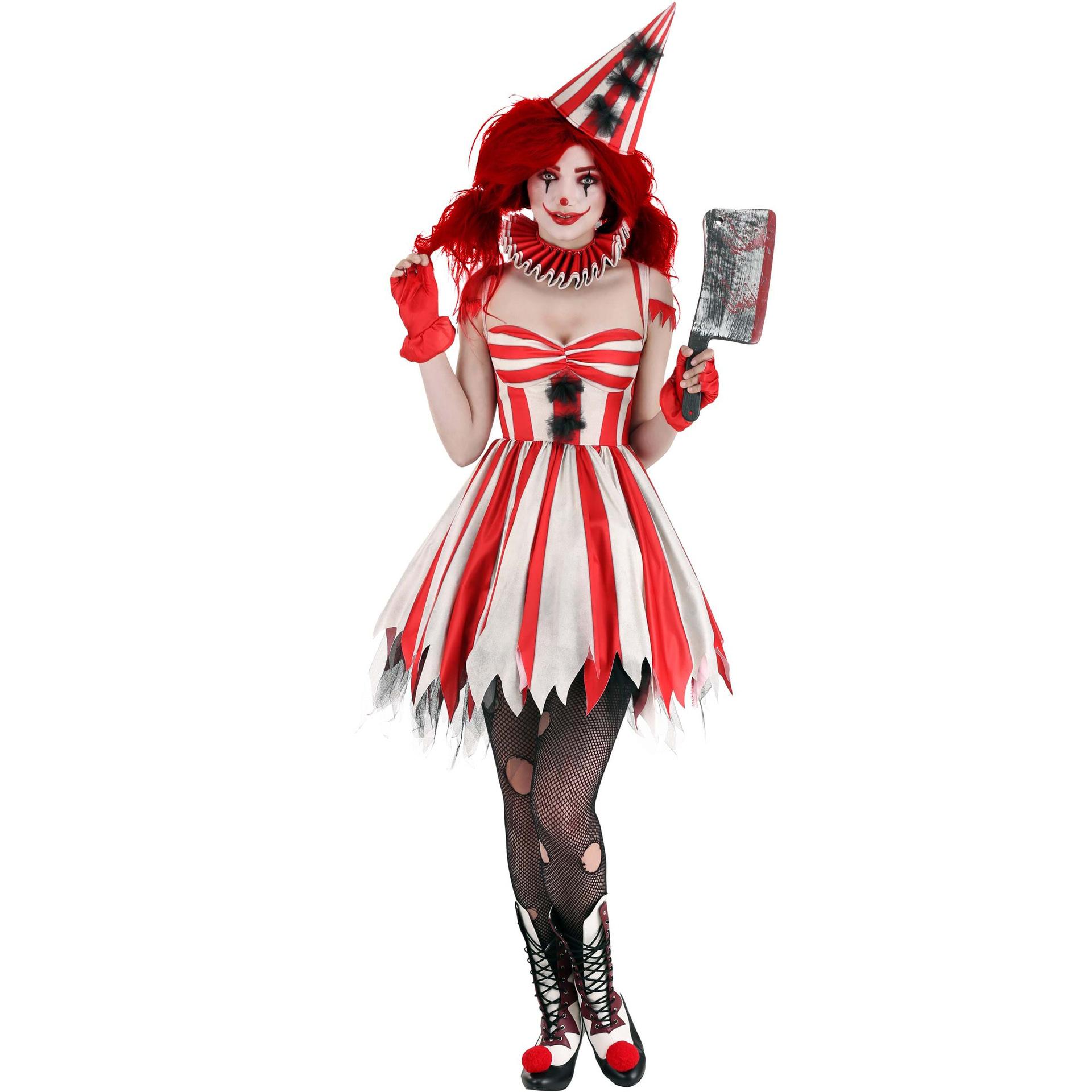 

Halloween vampire cos ghost clown costume, cosplay jagged circus female clown costume M