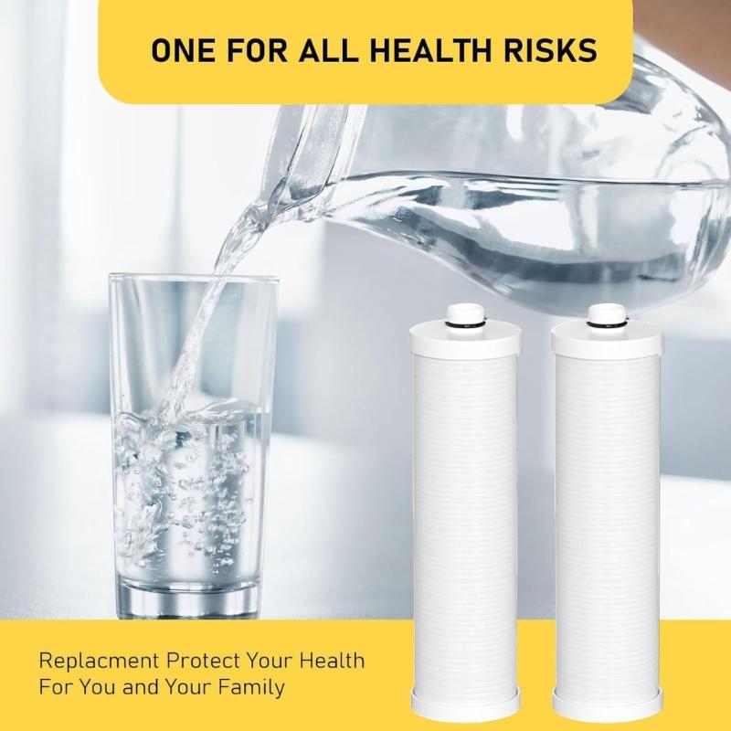 2pack Water Filter Replacement Cartridges Cartridge PP Cotton Filter Water Filter System For Cleaner Tasting Water