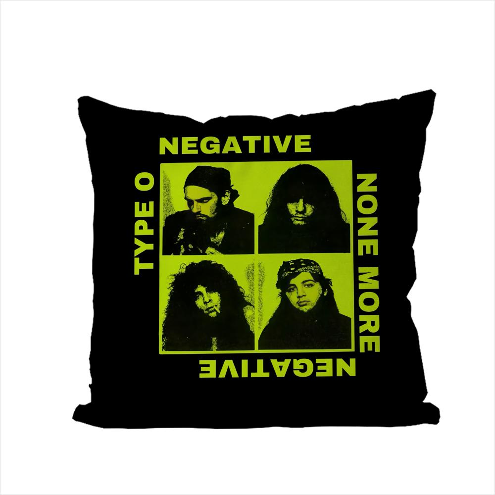 Band TType O Negative Pillow Case For Car Sofa Decorative Home Doublesided Print Plush Square Throw Pillow Cushion Cover