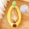 Banana Pet House Dog Cat Nest Warm Plush Toys Soft Plush Stuffed Cushion Creative Banana Home Living Room Decoration