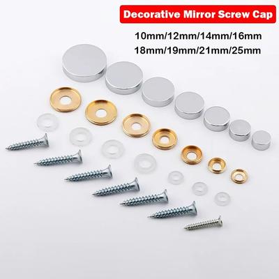 Home Improvement Copper Screws Decorative Cap Silver Multiple Sizes Nails Fasteners Mirror Fasteners Wardrobes