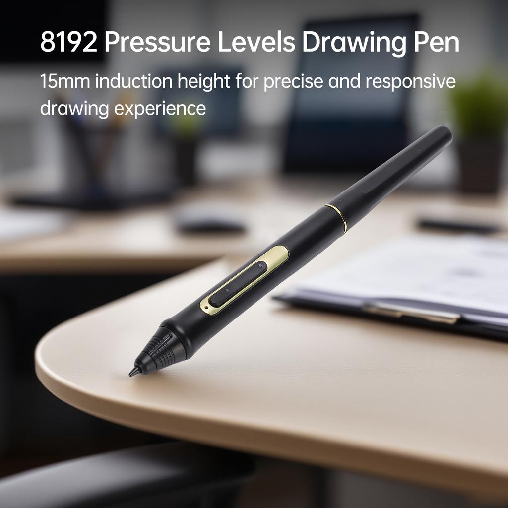 Penna Digitale BOSTO W10 8192 Livelli di Pressione Penna Stilo con 10 Punte di Ricambio Penna Sensibile alla Pressione per BT 101A, BT