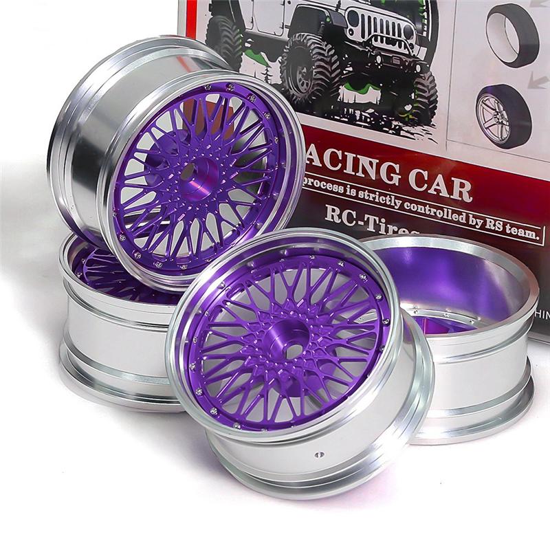 B03B-4Pcs 1.9In On-Road Drift Touring Wheel Rim Hubs For 1/10 Traxxas HPI Kyosho Redcat Sakura HSP RC Car Upgrade Parts