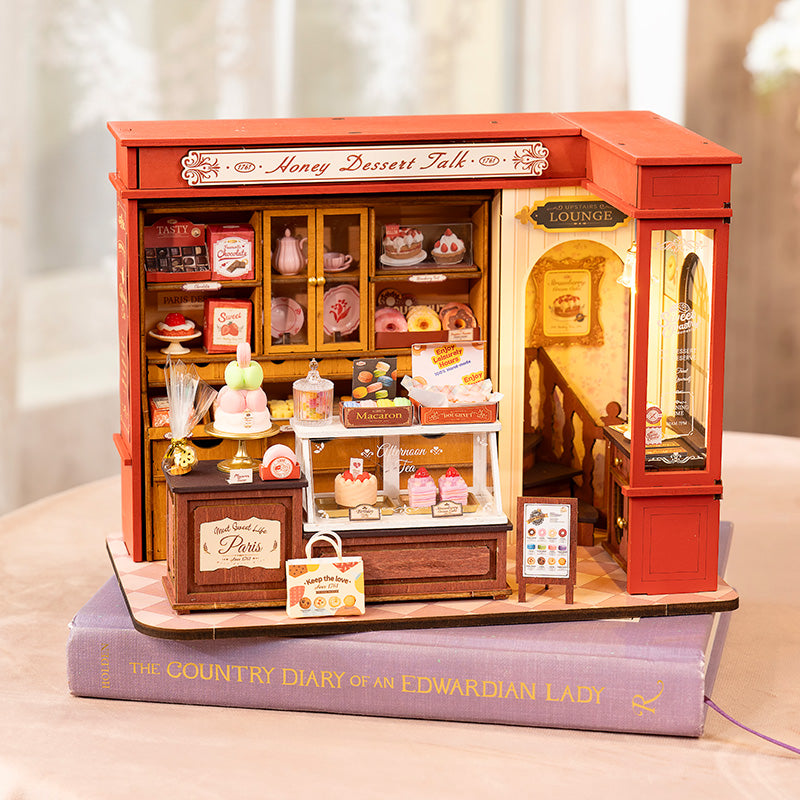 ROBOTIME Rolife 3D Puzzles Honey Dessert Talk DIY Miniature House DG168