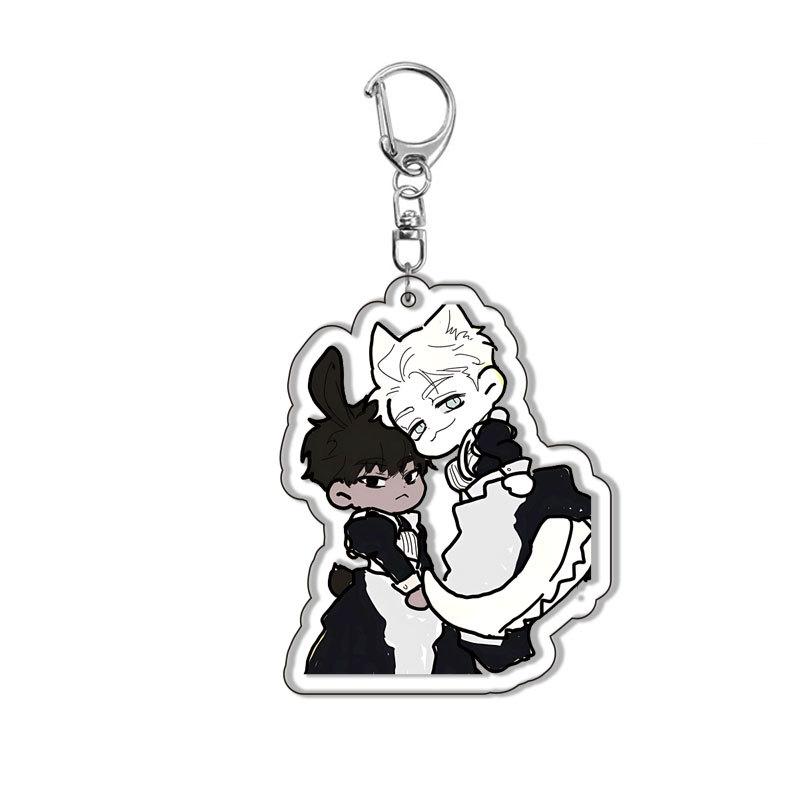 

ANASTASIA Manwha Acrylic Keychain Pendant Jewelry New Style Key Chain Related Products Friends Gift Bag Charms Souvenir Couple 6 cm