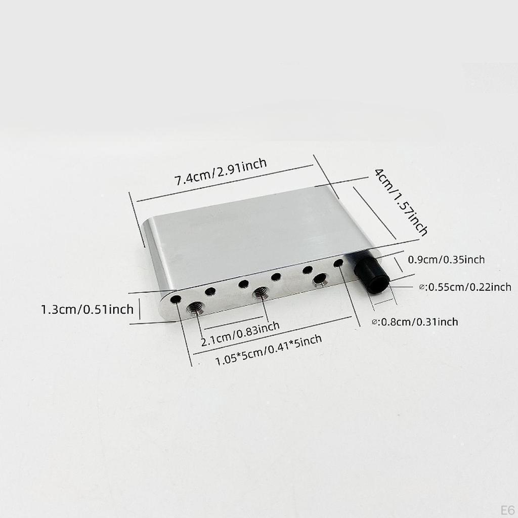Guitar Tremolo 52.5mm (2-1/16 Inch) Heavy Duty Replaces DIY Easy To Use Parts Upgrade Accessories