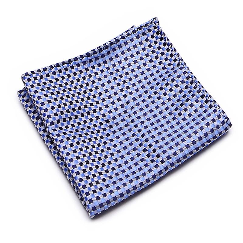 Men's Striped Jacquard Pocket Square for Weddings and Business Suits