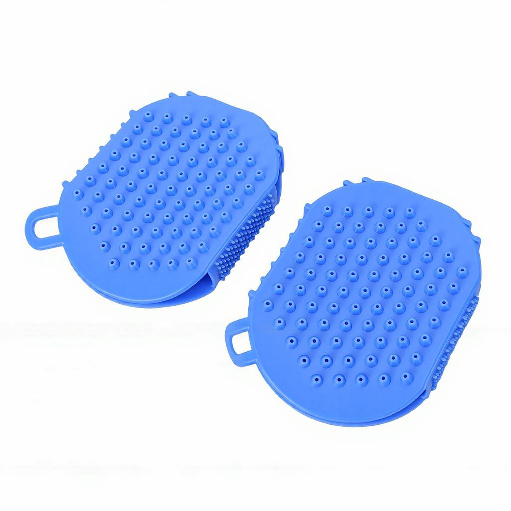 Body Massage Roller Ball Glove Ergonomic Handheld Water Proof Portable Muscle Relaxation Lymphatic Gloves Blue