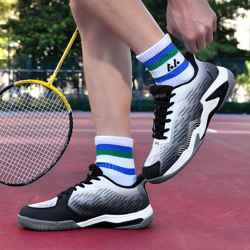 2026 Professional Badminton Shoes for Men Tennis Sneakers Suited for Outdoor Gym Lightweight Shock Absorption Non-Slip Sneakers