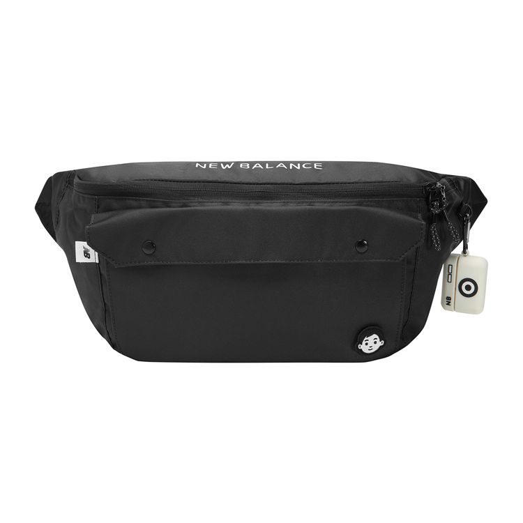

New Balance X Noritake Collaboration Sports Casual Zippered Fabric Crossbody Chest Waist Bag Unisex bags Cool-Black LAB13601-BK Cool Black