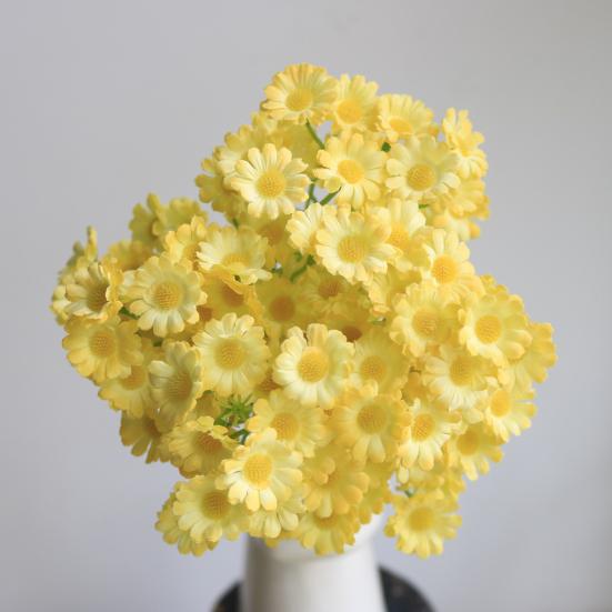 Artificial Flower Bouquet with Flexible Stems Lifelike Silk Faux Blooms for Forest-Themed Home Decor Maintenance-Free Wedding Centerpieces