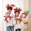 Large Base Christmas Tree Decoration with Santa, Reindeer, and Snowman Balloons for Kindergarten