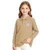 Girls Long Sleeve School Uniform Top Casual Print Shirt for Back to School