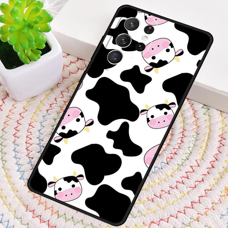 Animal Cute Cartoon Cow Phone Case for Samsung Galaxy Note 10 Pro S26 Ultra S23 S24 FE S25 S21 S22 PLUS Shockproof Cove