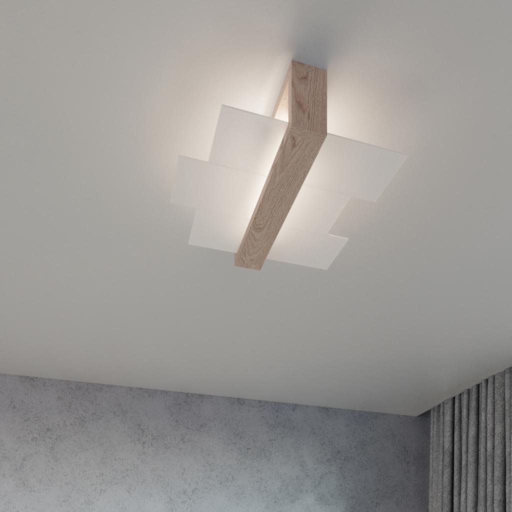 Kinkiet Astro 1 E27 Naturalne Drewno Wood Lumilo 00.163.77