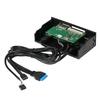 5.25" PC Computer Front Panel with USB 3.0 Hub Card Reader USB 3.1 & eSATA Port