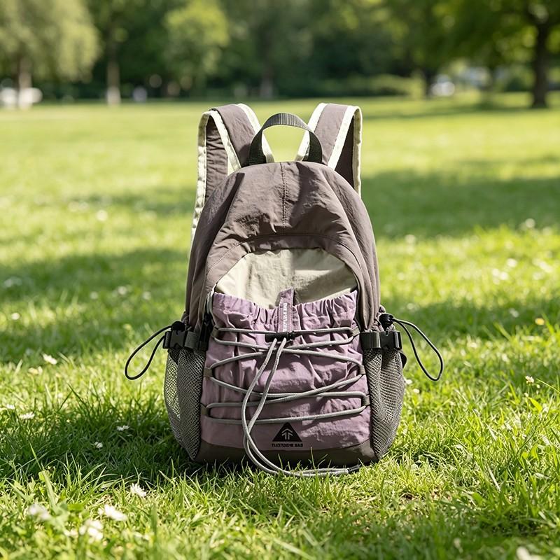 Waterproof Nylon Backpack Large Capacity Lightweight Travel School Bag Casual Outdoor Hiking Daypack for Women Men Small 38*28*17 фиолетовый