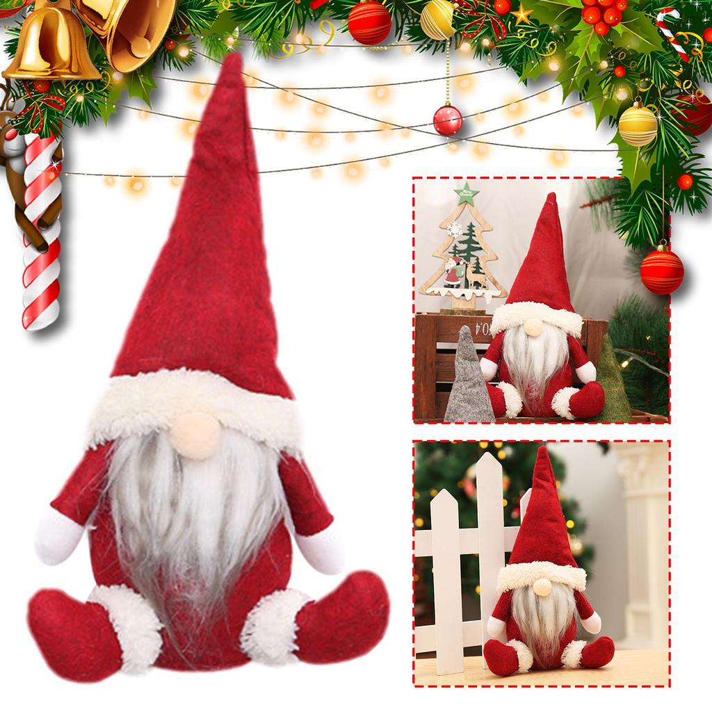 Christmas Faceless Gnome Santa Xmas Tree Hanging Ornament Doll Toy ...