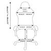 Office Racing Computer Chair Slipcover Dustproof Stretchable Polyester Material Water Repellent Removable Anti Slip Reusable