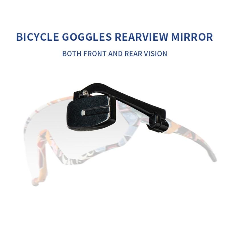 Ergonomic Cycling Safety Glasses Mount Helmet Mirror Adjustable Bike Eyeglass Rearview Mirror Cycling Accessory