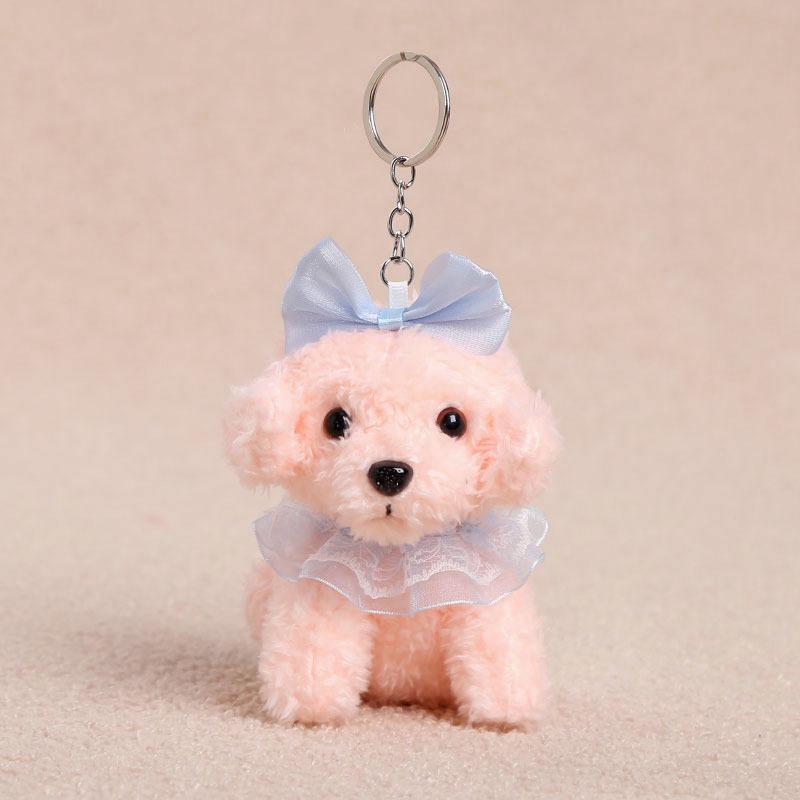 Sitting Teddy Dog Pendant Little Teddy Plush Toy Creative Toy Cute Dog Doll Unisex Birthday Gift Polyester PP Cotton Approximately 10 cm-37 g