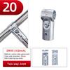 1Pcs Durable Carbon Steel Galvanized Pipe Joint Round 20/25/32mm Tube Connector Fixed Clamp Furniture Hardware