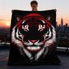Tiger Face Outdoor Blanket, Soft And Comfortable Blanket, Casual Warm Outdoor Blanket, Camping Travel Blanket, Good Birthday Gift 1159