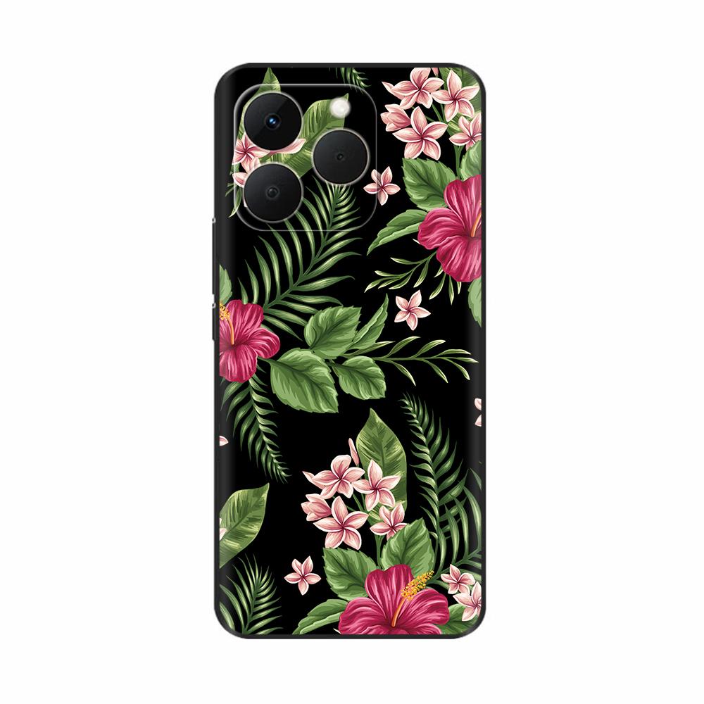 Shockproof Case For Realme 15T 5G Case Luxury Painted Black TPU Silicone Soft Bumper Funda for Realme 15T Phone Cases Back Cover