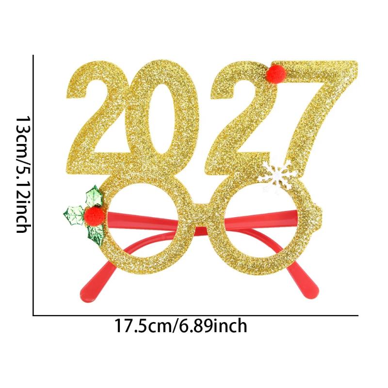Creative Christmas Star Headband 1/4Pcs Color Strip Design Suitable for 2027 New Year Eve Party Decoration