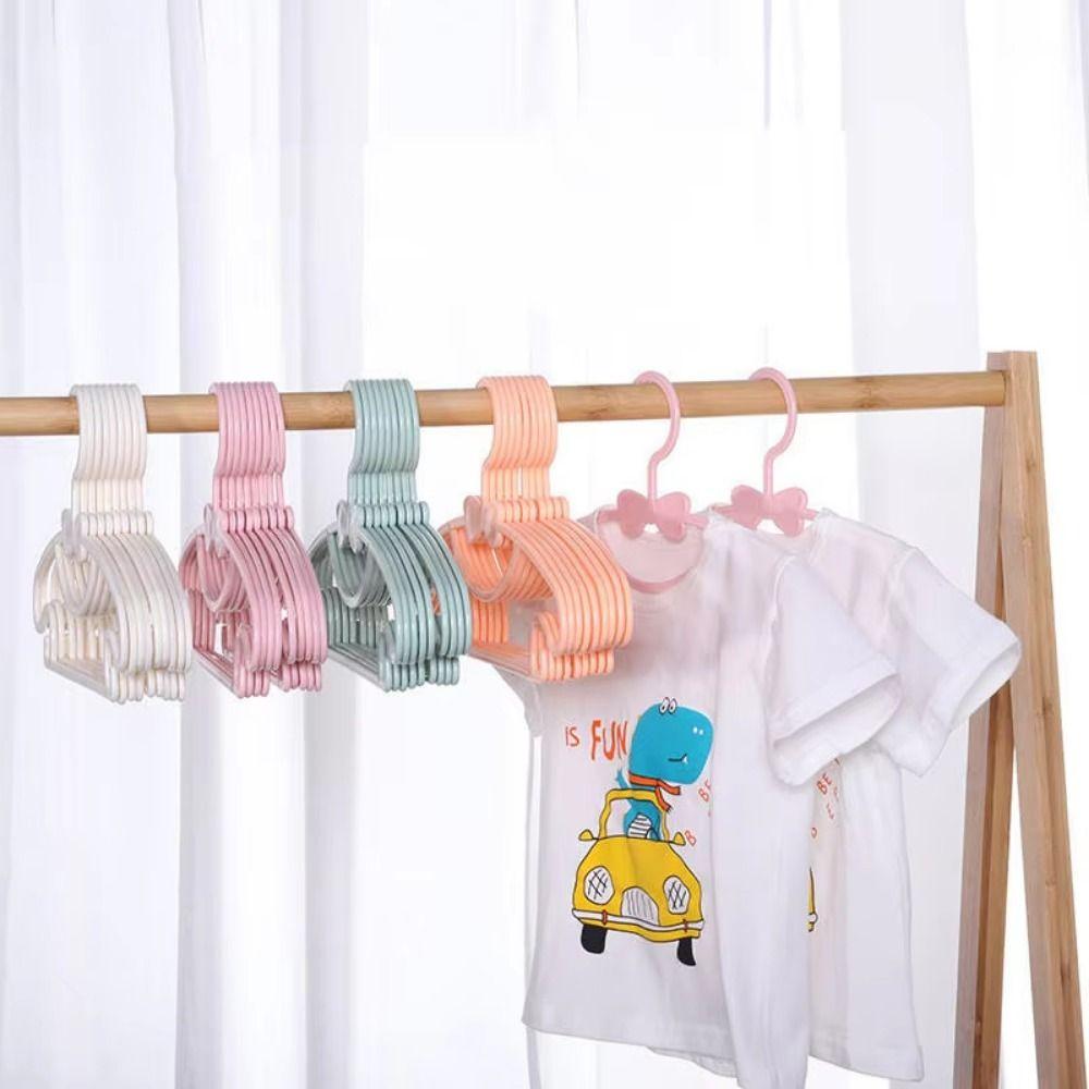 30Pcs Plastic Material Baby Clothes Racks Portable Closet Organizer Kids Clothing Hangers  Travel