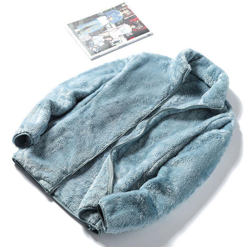 Unisex Sherpa Baseballjacke aus Plüsch - Warme Fleecejacke für Damen & Herren