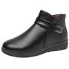 Shoes Winter Cotton Shoes In Women's Shoes Snow Boots Velvet Warm In the Elderly Non-slip Short Boots Soft Sole Leather Shoes