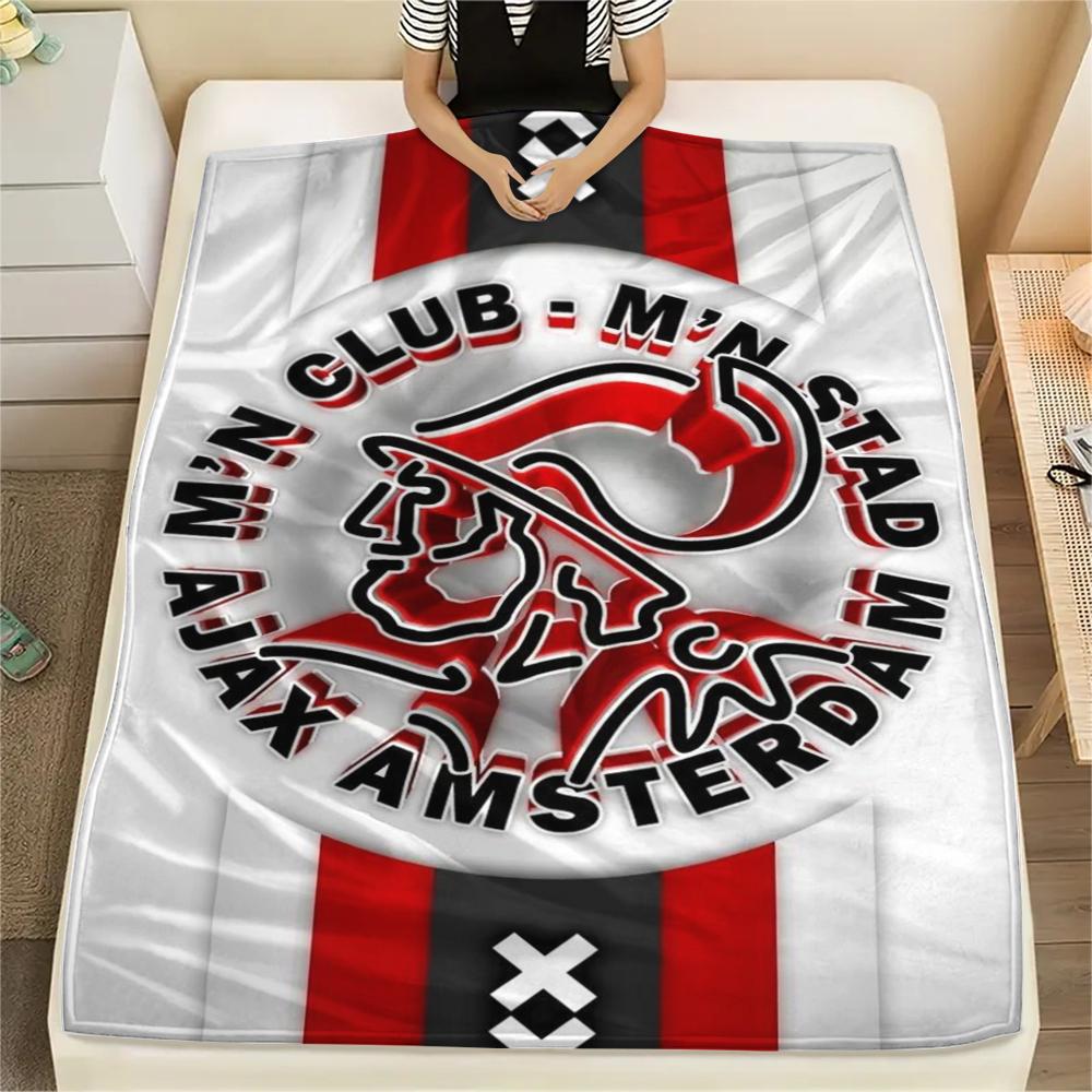 1pc Ajax Amsterdam Print Flannel Blanket, High Quality Comfortable for All Seasons, Home Decor, Warmth and Comfort, Perfect for Christmas Gifts07
