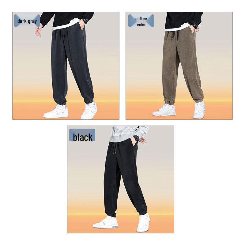 Baleno Men's Winter Thermal Fleece Straight-Leg Sweatpants
