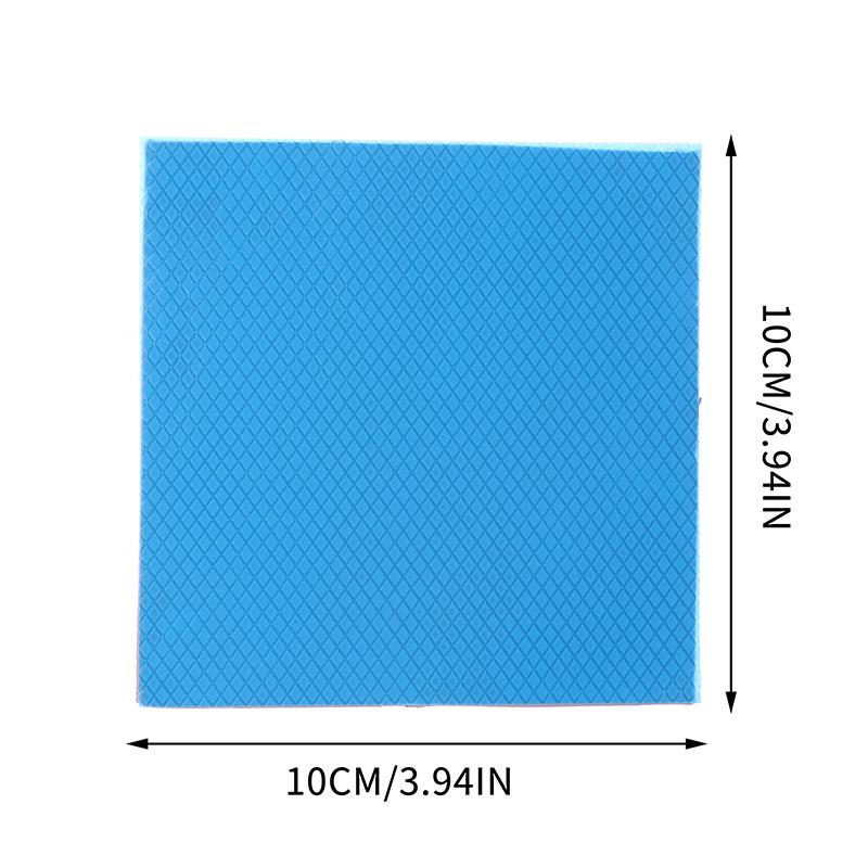 1Pc 15W Thermal Conductive Pad Sheet 0.3/0.5/1.0/1.5Mm Silicon Thermal Gap Pads Adhesive Insulating Silicone Grease Sheets