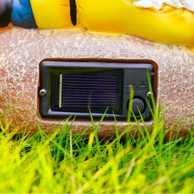 1Pcs Outdoor Solar Light Goblin Garden Resin Crafts Landscape Ornaments Atmosphere Home Exquisite Cute Gardening