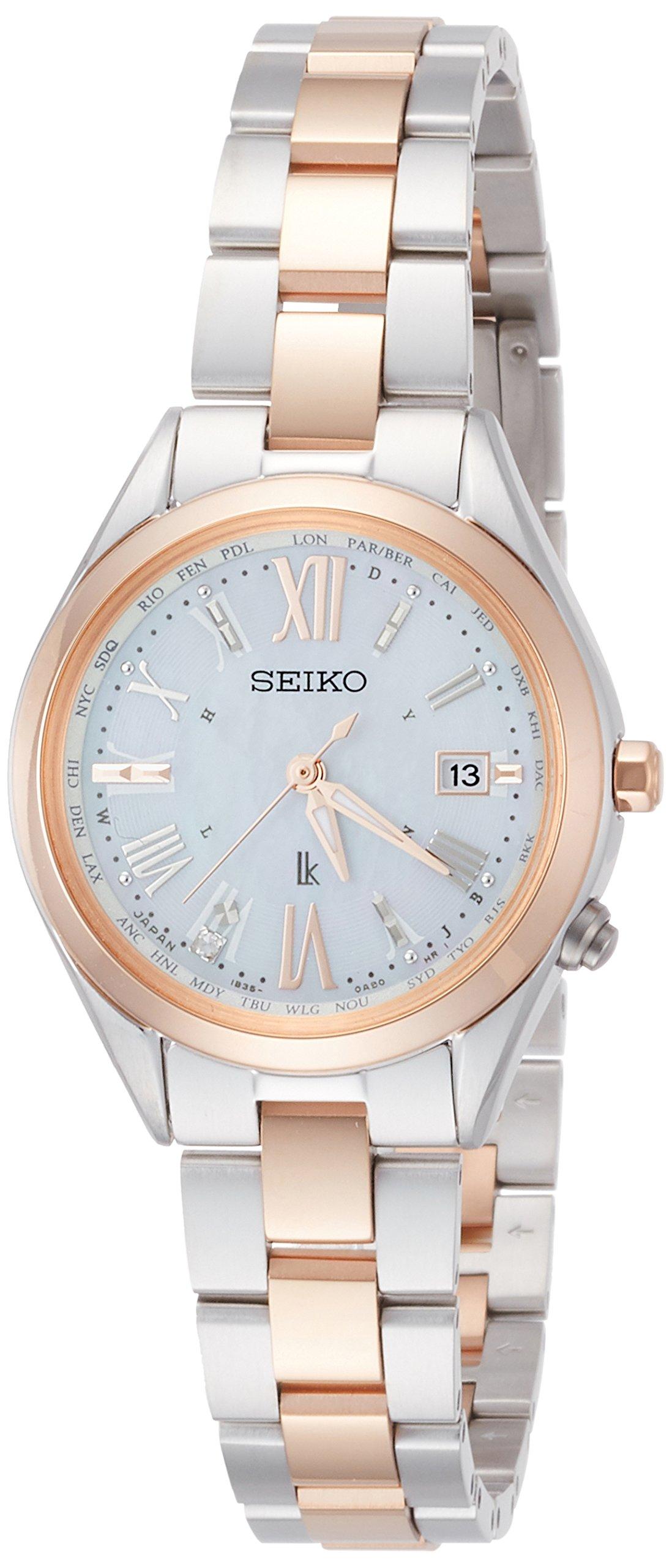 

Lucia Solar Radio Wave Diamond White Pearl Dial Titanium Модель SSQV040 Silver [Seiko Watch] Women