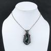 Ciondolo Labradorite Avvolto in Filo di Rame Ciondolo Gioielli Labradorite Pietra Preziosa Vera Ciondolo Fatto a Mano Gioielli Avvolti in Filo di Rame Regalo Per Lui