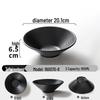 High-Temp Melamine Black Noodle & Soup Bowl