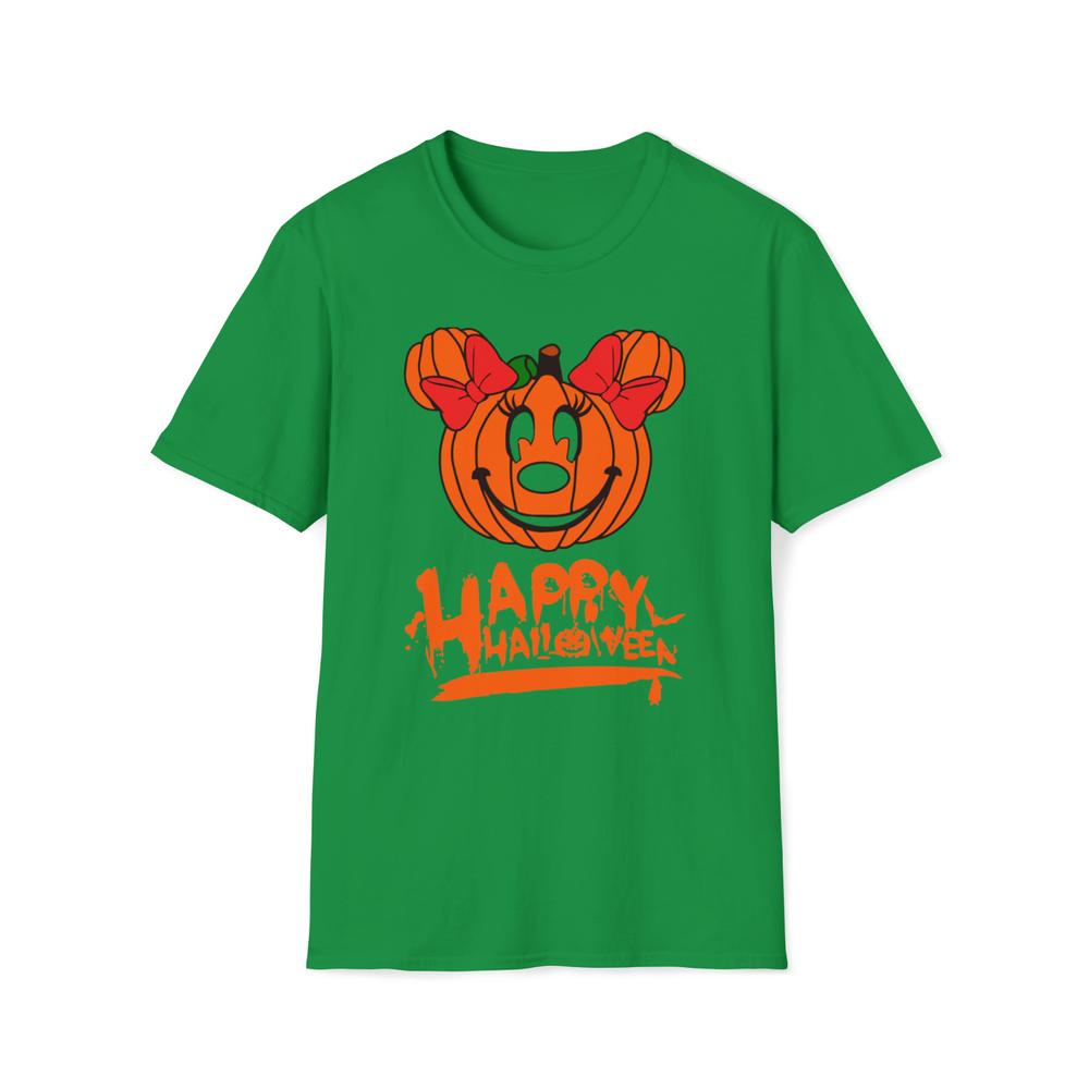 Happy Halloween Minnie Mouse Pumpkin Tshirt Jackmickey Mouse Unisex Gift Top S