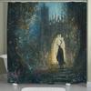 Enchanted Forest Shower Curtain - Mystical Tree & Fairy Design, Waterproof Polyester, Non-Perforated, Bathroom Decor