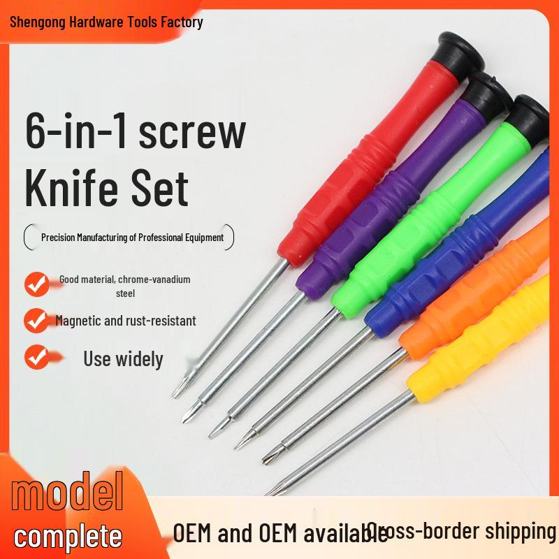6-in-1 Universal Electronics Repair Screwdriver Set for Mobile Phones 6-Piece Screwdriver Set