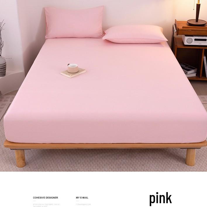 2025 Washed Flannel Solid Color Fitted Sheet: Non-Slip All-Inclusive Mattress Protector Bedspread
