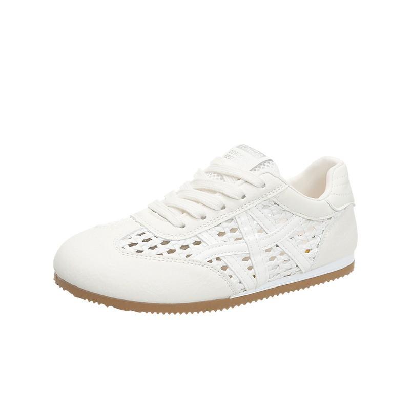 Korean Version of Versatile Summer New Wear Flat Casual Shoes Lazy Shoes Hollow Breathable Fishing Net Explosion German Training Women's Shoes