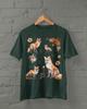 Cute Flower Fox Shirt, Woodland Lover Gift, Vintage Floral Cottagecore Shirt, Forestcore T-shirts, Grunge Fairycore Tops, Fox Lover Gifts