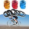 6Pcs Aluminum Alloy Bike Headsets Spacers Replacement Bicycles Front Stem Fork