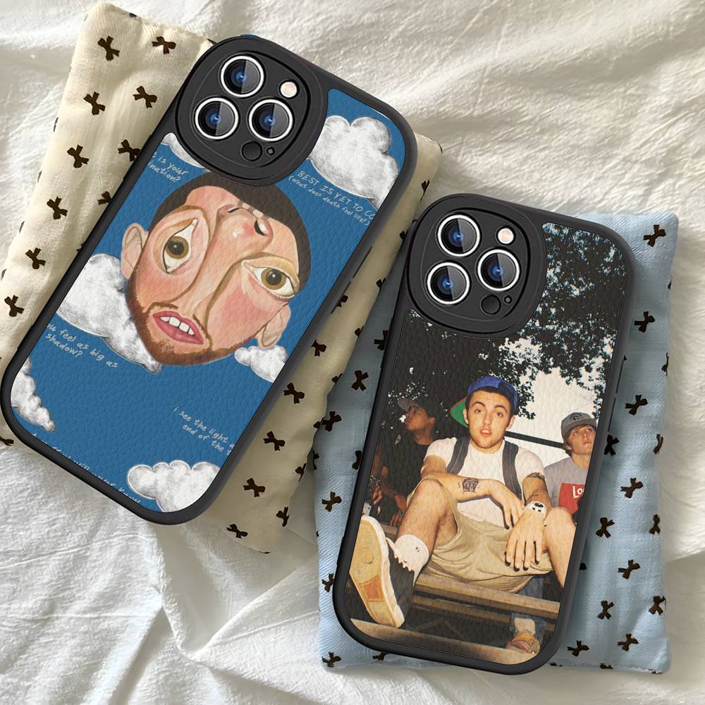 Cool M-mac Miller Phone Case For IPhone 16 15 14 11 12 13 Pro Max Plus Back Leather Shell