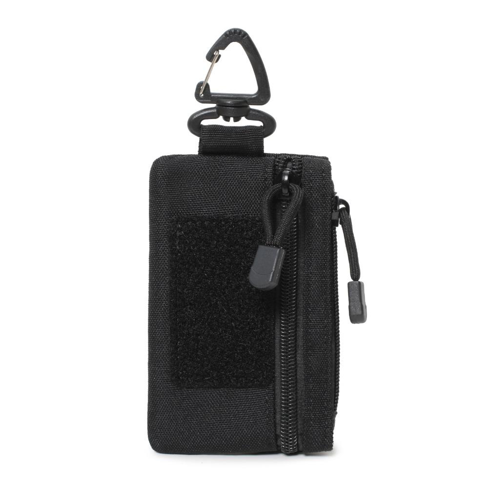New Mini Key Wallet Multifunctional Solid Color Waist Pack Card Holder Pouch Unisex
