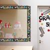 Zonon 64 Pcs Back to School Bulletin Board Borders Summer Back to School Fall Thanksgiving Bulletin Board Borders Trim Decoration Self Adhesive Strip