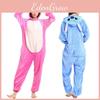 Hooded Stitch Flannel Jumpsuits Pajamas Winter Spring Halloween Costume Cosplay